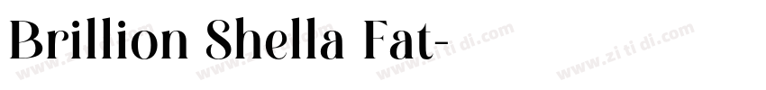 Brillion Shella Fat字体转换